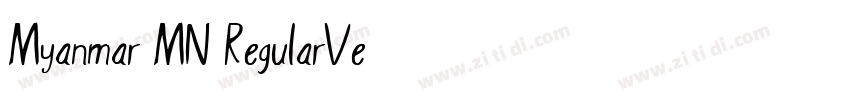 Myanmar MN RegularVe字体转换